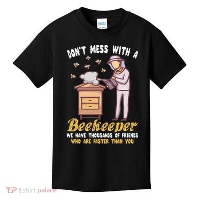 Funny Beekeeper Beekeeping Supplies Honey Bees Beehive Kids T-Shirt