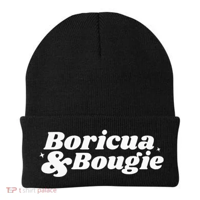 Funny Boricua & Bougie Apparel Beanie