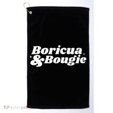 Funny Boricua & Bougie Apparel Golf Towel