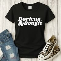 Funny Boricua & Bougie Apparel Women's T-Shirt thumb 3