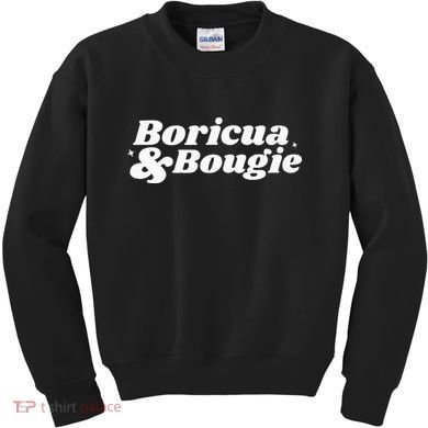 Funny Boricua & Bougie Apparel Kids Sweatshirt