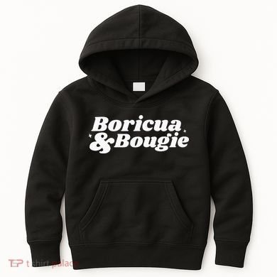 Funny Boricua & Bougie Apparel Kids Hoodie