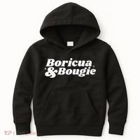 Funny Boricua & Bougie Apparel Kids Hoodie thumb 0