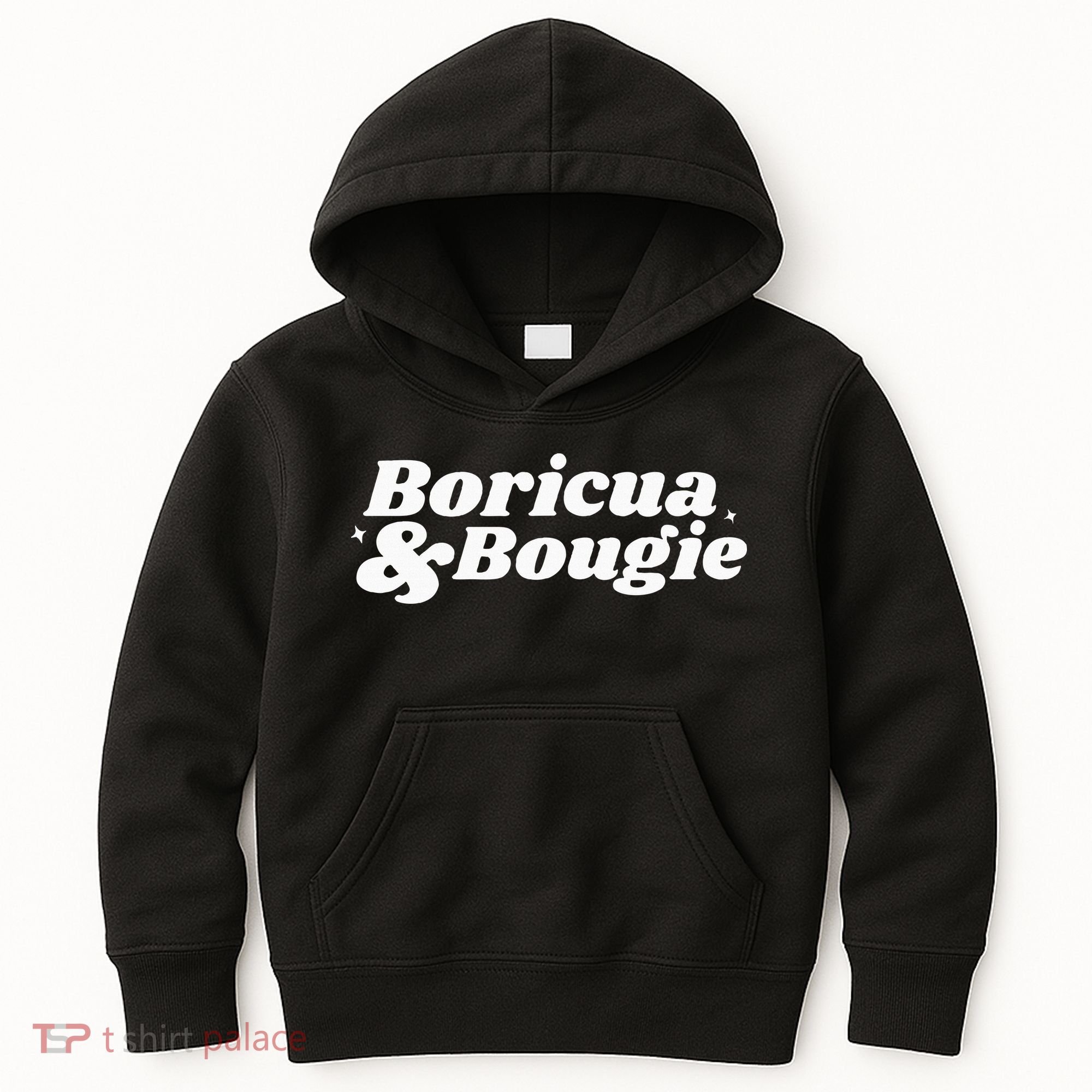 Funny Boricua & Bougie Apparel Kids Hoodie