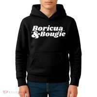 Funny Boricua & Bougie Apparel Kids Hoodie thumb 4