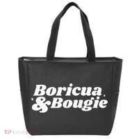 Funny Boricua & Bougie Apparel Tote Bag thumb 0