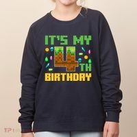 Funny Birthday Boy ItS My 4th Birthday Video Game Pixel Women's Sweatshirt thumb 0