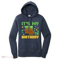 Funny Birthday Boy ItS My 4th Birthday Video Game Pixel Women's Hoodie thumb 0