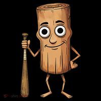 Funny Baseball Bat Wood Log Meme Brainrot Italian Coffee Mug thumb 5