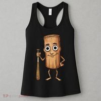 Funny Baseball Bat Wood Log Meme Brainrot Italian Women's Tank Top thumb 3