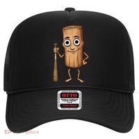 Funny Baseball Bat Wood Log Meme Brainrot Italian Hat thumb 0