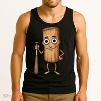 Funny Baseball Bat Wood Log Meme Brainrot Italian Tank Top thumb 3