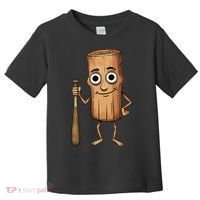Funny Baseball Bat Wood Log Meme Brainrot Italian Toddler T-Shirt thumb 0