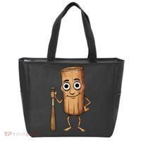 Funny Baseball Bat Wood Log Meme Brainrot Italian Tote Bag thumb 0