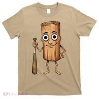 Funny Baseball Bat Wood Log Meme Brainrot Italian T-Shirt thumb 0