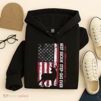 Flag Best Buckin' Step-Dad Ever Deer Hunting Father's Day Hoodie thumb 4