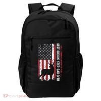 Flag Best Buckin' Step-Dad Ever Deer Hunting Father's Day Backpack thumb 0