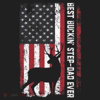 Flag Best Buckin' Step-Dad Ever Deer Hunting Father's Day Tumbler thumb 3
