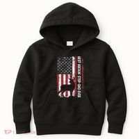 Flag Best Buckin' Step-Dad Ever Deer Hunting Father's Day Kids Hoodie thumb 0