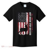 Flag Best Buckin' Step-Dad Ever Deer Hunting Father's Day Kids T-Shirt thumb 0