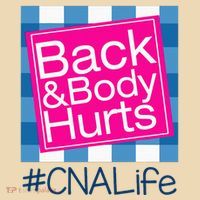 Funny Back Body Hurts Tee Quote CNA Nurse Life Tote Bag thumb 4