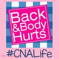 Funny Back Body Hurts Tee Quote CNA Nurse Life Coaster thumb 2