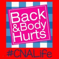 Funny Back Body Hurts Tee Quote CNA Nurse Life Santa Hat thumb 1