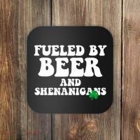 Fueled By Beer And Shenanigans St Patricks Day Coaster thumb 0