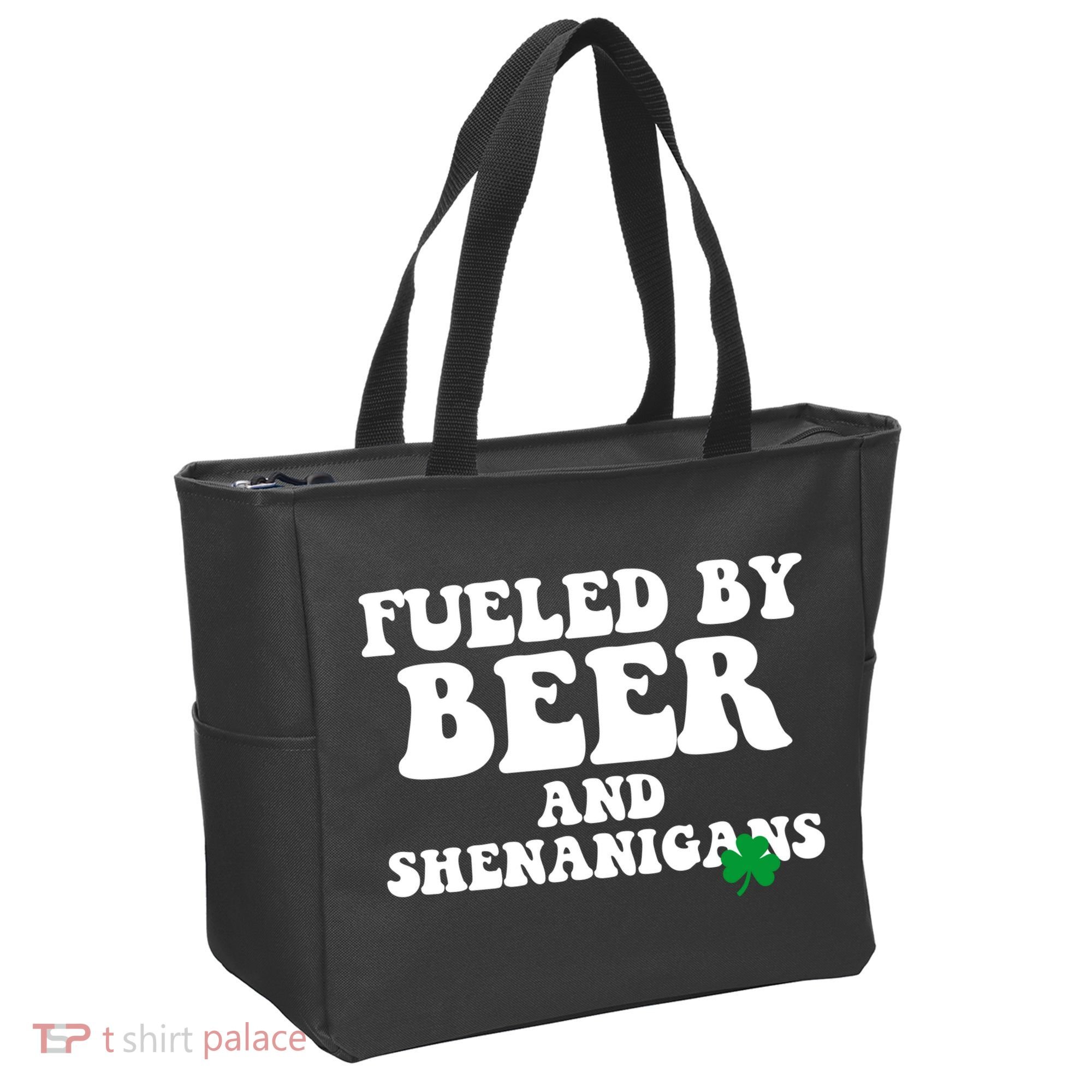 Fueled By Beer And Shenanigans St Patricks Day Tote Bag