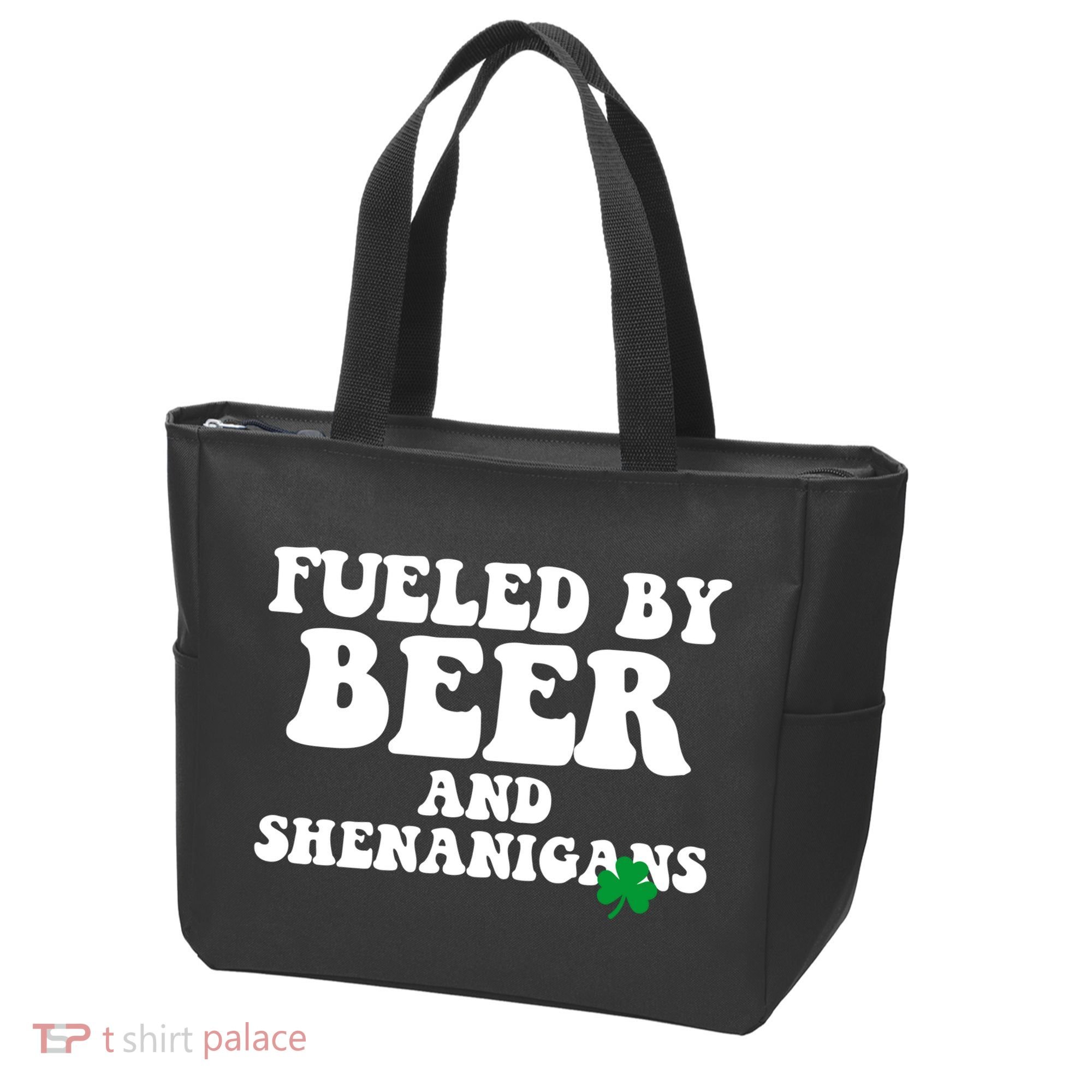 Fueled By Beer And Shenanigans St Patricks Day Tote Bag