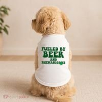 Fueled By Beer And Shenanigans St Patricks Day Doggie Tank thumb 2