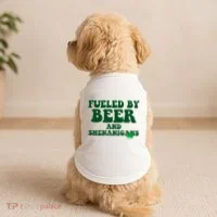 Fueled By Beer And Shenanigans St Patricks Day Doggie Tank thumb 2