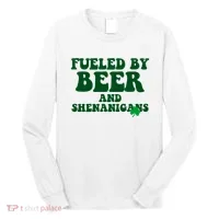 Fueled By Beer And Shenanigans St Patricks Day Long Sleeve Shirt thumb 0