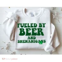 Fueled By Beer And Shenanigans St Patricks Day Sweatshirt thumb 2