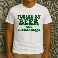 Fueled By Beer And Shenanigans St Patricks Day T-Shirt thumb 3