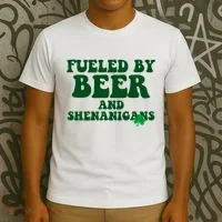 Fueled By Beer And Shenanigans St Patricks Day T-Shirt thumb 3