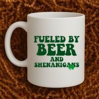 Fueled By Beer And Shenanigans St Patricks Day Coffee Mug thumb 2