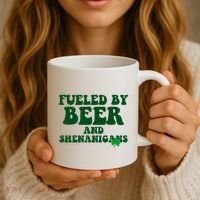 Fueled By Beer And Shenanigans St Patricks Day Coffee Mug thumb 3