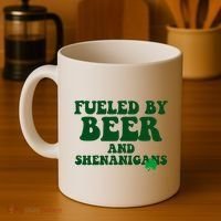 Fueled By Beer And Shenanigans St Patricks Day Coffee Mug thumb 4