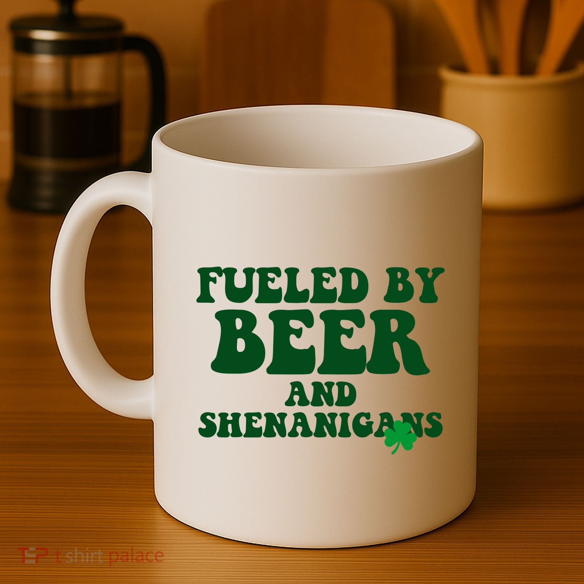 Fueled By Beer And Shenanigans St Patricks Day Coffee Mug