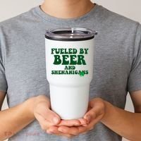Fueled By Beer And Shenanigans St Patricks Day Tumbler thumb 2