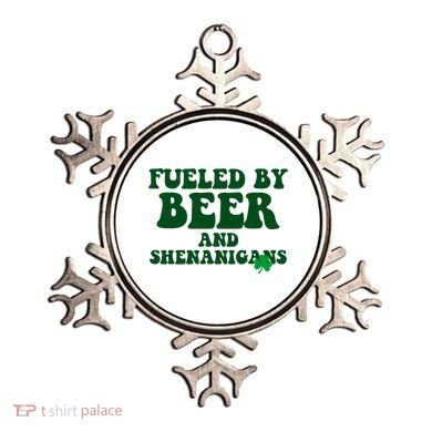 Fueled By Beer And Shenanigans St Patricks Day Ornament