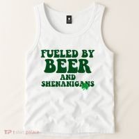Fueled By Beer And Shenanigans St Patricks Day Tank Top thumb 2