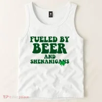 Fueled By Beer And Shenanigans St Patricks Day Tank Top thumb 2