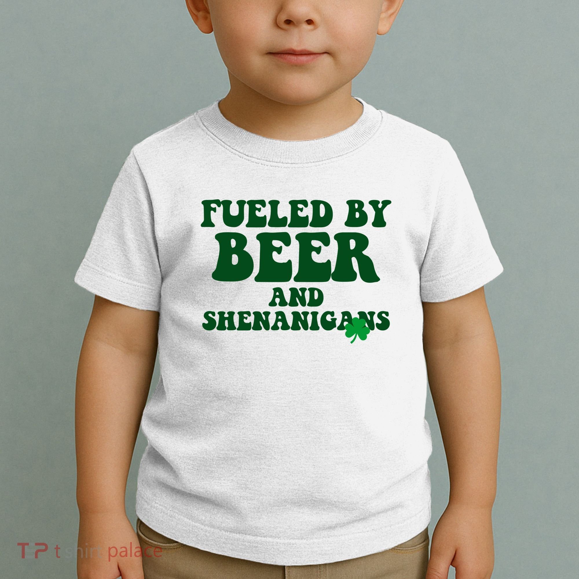 Fueled By Beer And Shenanigans St Patricks Day Toddler T-Shirt
