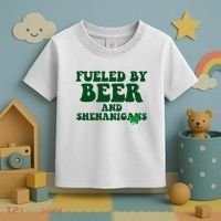 Fueled By Beer And Shenanigans St Patricks Day Toddler T-Shirt thumb 3