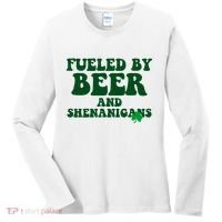 Fueled By Beer And Shenanigans St Patricks Day Women's Long Sleeve Shirt thumb 0