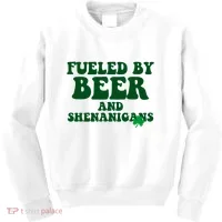 Fueled By Beer And Shenanigans St Patricks Day Kids Sweatshirt thumb 0