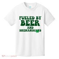 Fueled By Beer And Shenanigans St Patricks Day Kids T-Shirt thumb 0