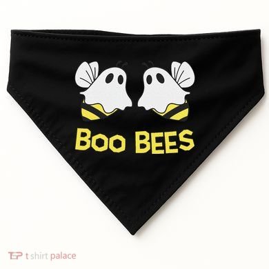 Funny Boo Bees Couples Halloween Cool USA-Made Doggie Bandana